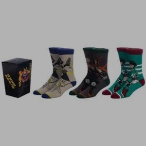 Anime hero academia manga 3 sock bundle
